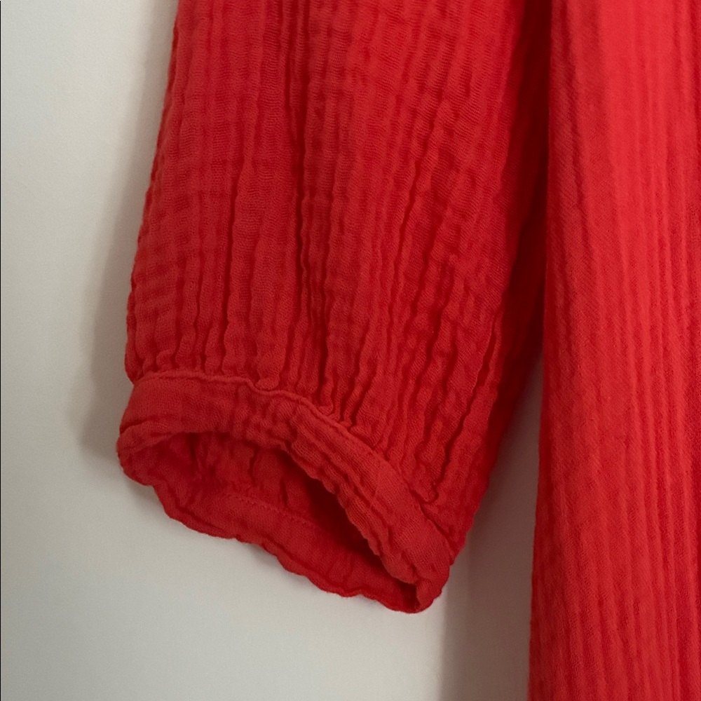 NWOT Sundry Vibrant Red Midi Dress, Size 0 - Picture 4 of 8